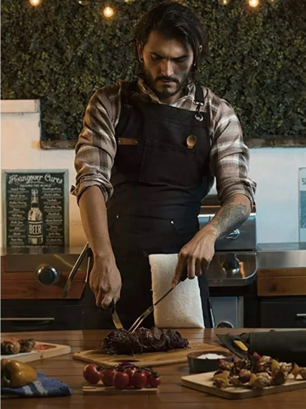Dark Denim Workwear Apron with Utility Pockets #0420263 - Picture 9 of 10